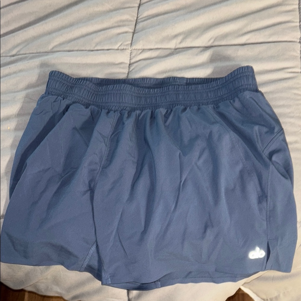 ALO Yoga Blue Running Shorts Men’s w/ liner 4 inch